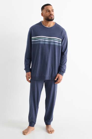 Herren - Pyjama - dunkelblau