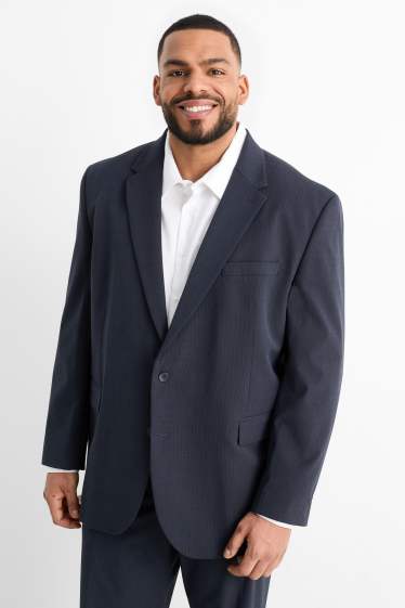 Hommes - Veste de costume - regular fit - Flex - bleu foncé