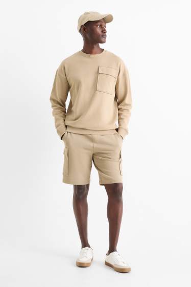 Home - Pantalons curts cargo - beix