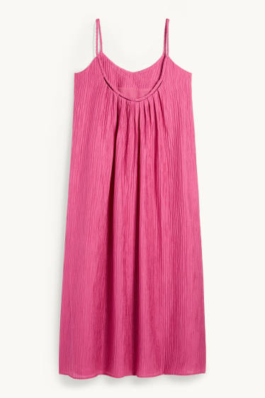 Women - A-line dress - dark rose