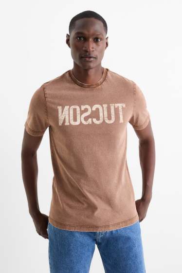 Herren - T-Shirt - Regular Fit - braun