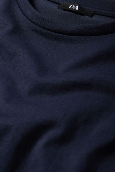 Dames - T-shirt - donkerblauw