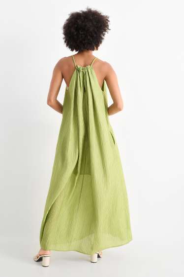 Femmes - Robe évasée - vert clair