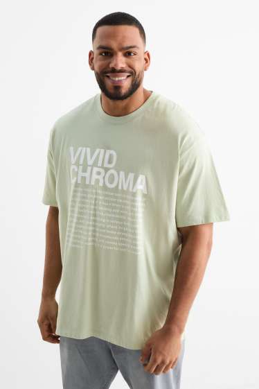 Heren - T-shirt - mintgroen