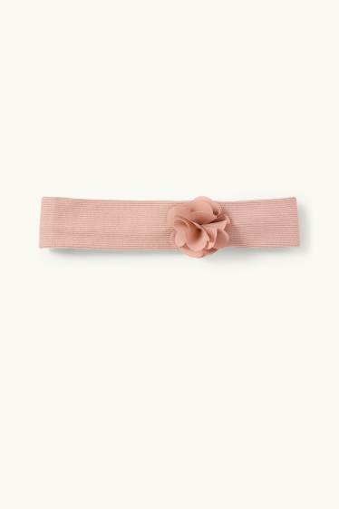 Neonate - Fiorellini - completo per neonate - 3 pezzi - bianco crema