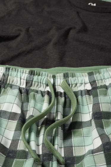 Herren - Shorty-Pyjama - grün