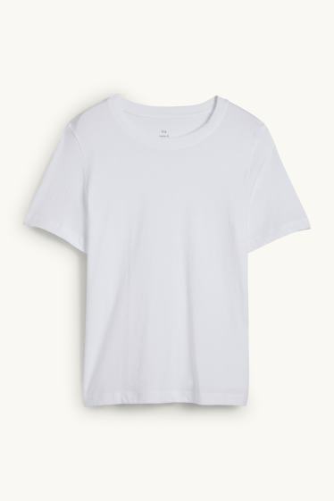 Donna - T-shirt - regular fit - bianco