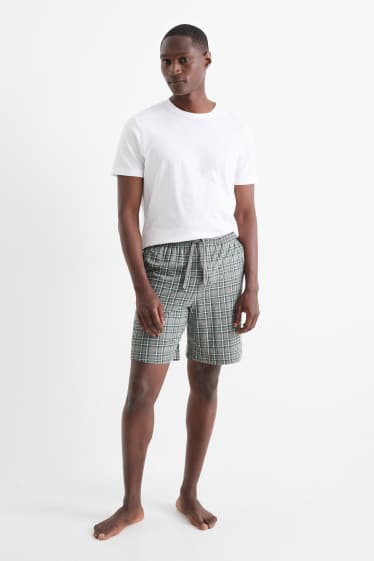Hommes - Lot de 2 - shorts de pyjama - gris