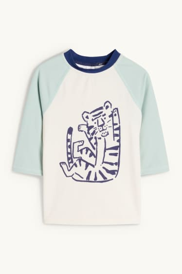 Baby Boys - Tiger - UV baby swimming outfit - LYCRA® XTRA LIFE™ - 3 piece - dark blue