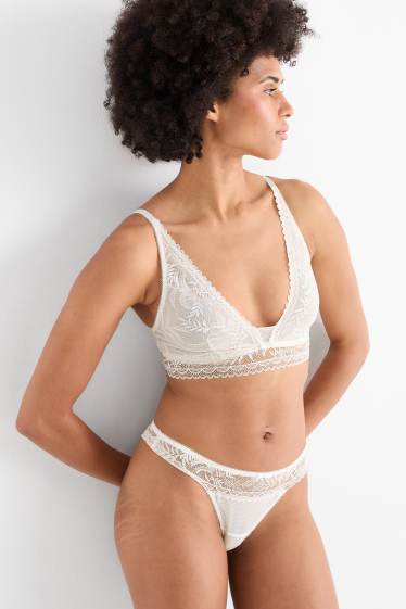 Femmes - Bralette - blanc crème