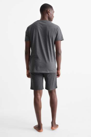 Herren - Shorty-Pyjama - grau