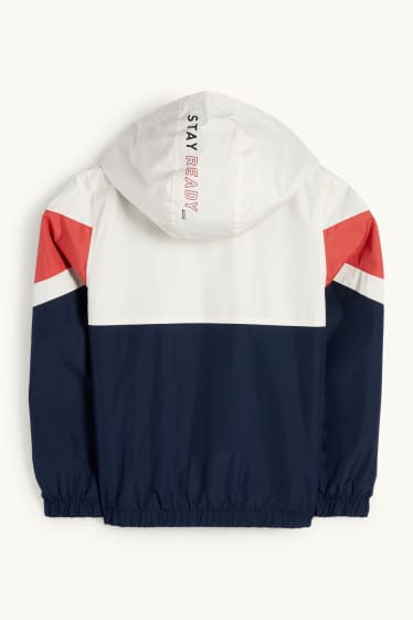 Nen - Jaqueta amb caputxa - impermeable - vermell