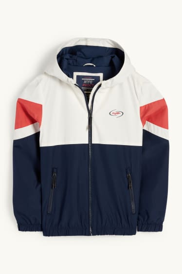 Nen - Jaqueta amb caputxa - impermeable - vermell