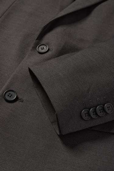 Men - Suit with tie - slim fit - 4 piece - dark gray