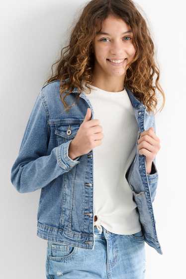 Children Girls - Denim jacket - denim-light blue