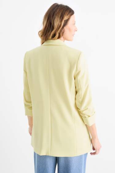 Damen - Business-Blazer - Relaxed Fit - hellgelb