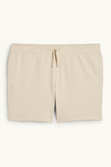 Home - Pantalons curts de xandall - beix clar
