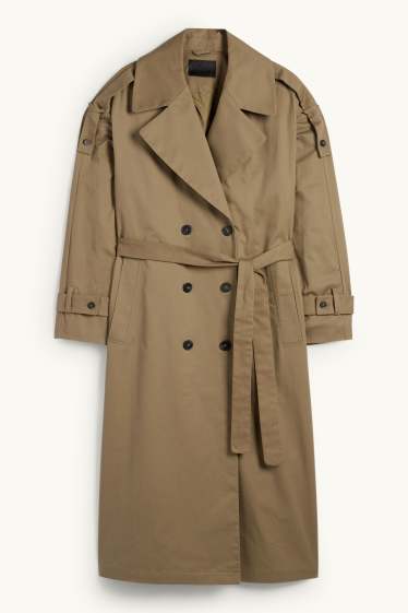 Dames - Trenchcoat - groen