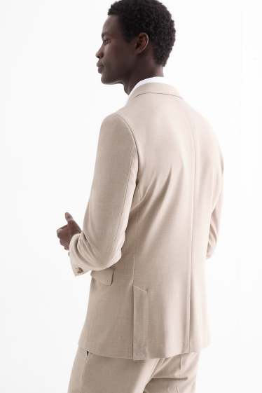 Hommes - Veste de costume - slim fit - Flex - beige