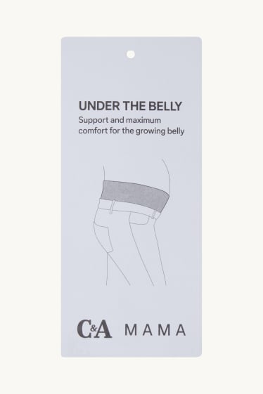 Donna - Bermuda premaman - misto lino - arricciature - blu scuro