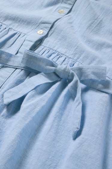Mujer - Vestido de lactancia con escote en pico - azul claro