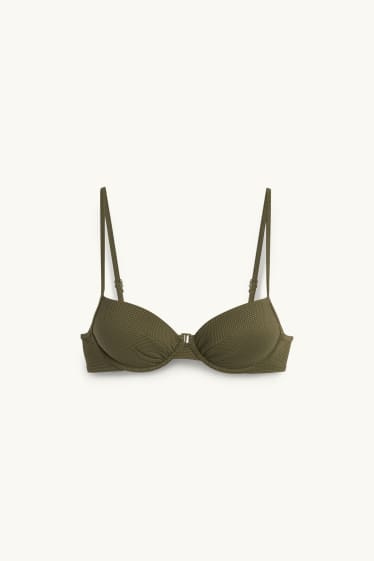Femmes - Haut de bikini à armature - ampliforme - LYCRA® XTRA LIFE™ - vert foncé
