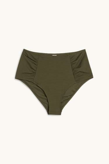 Dona - Calces de biquini - high waist - LYCRA® XTRA LIFE™ - verd fosc