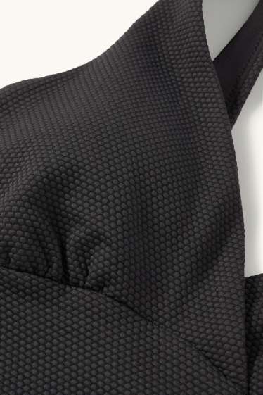 Dona - Banyador - enconxat - LYCRA® XTRA LIFE™ - texturat - negre