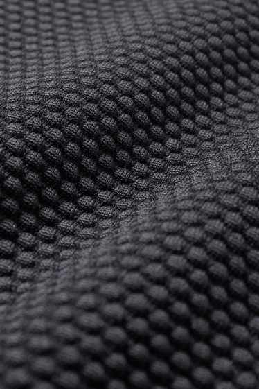 Dames - Bikinibroek - high waist - LYCRA® XTRA LIFE™ - met structuur - zwart