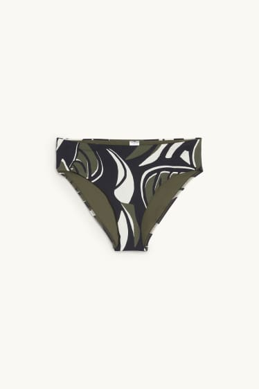 Femei - Chiloți bikini - talie medie - LYCRA® XTRA LIFE™ - cu model - negru