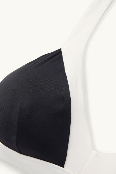 Femmes - Haut de bikini - ampliforme - LYCRA® XTRA LIFE™ - noir / blanc