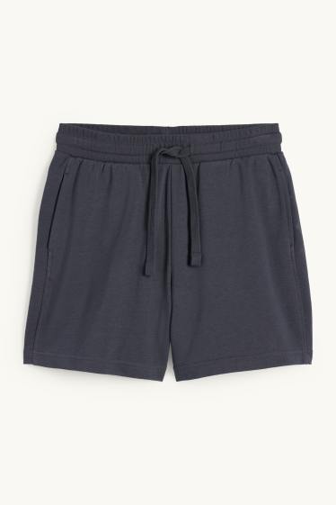 Femmes - Short en molleton - gris foncé