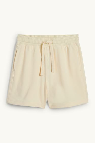 Femmes - Short en molleton - jaune clair
