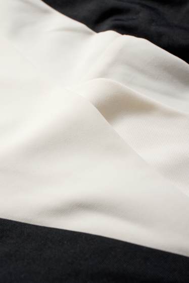 Femmes - Bas de bikini - high waist - LYCRA® XTRA LIFE™ - noir / blanc