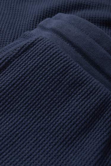Heren - Pyjamashorts - donkerblauw