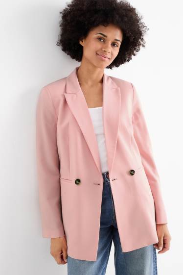 Donna - Blazer lungo - regular fit - rosa