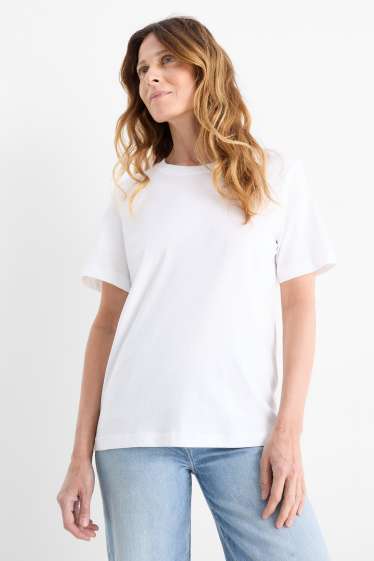 Donna - T-shirt - regular fit - bianco