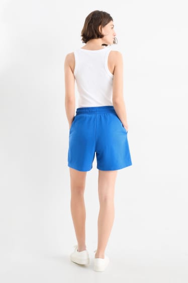 Femmes - Lot de 2 - shorts basiques en molleton - bleu
