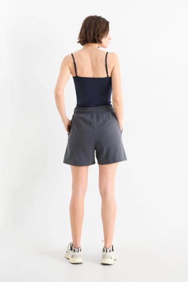 Femmes - Short en molleton - gris foncé