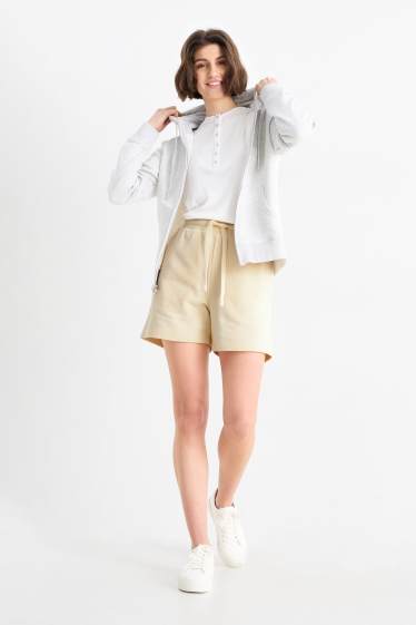 Femmes - Short en molleton - jaune clair