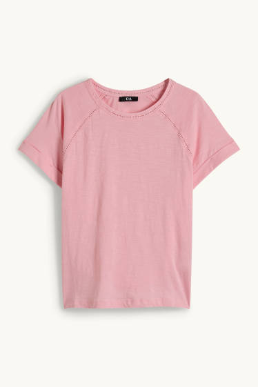 Damen - T-Shirt - Regular Fit - pink