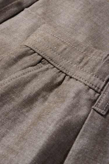 Hommes - Chino - tapered fit - marron clair