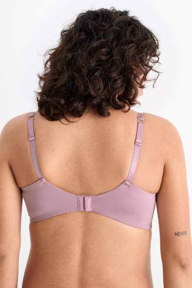 Femei - Sutien pentru alăptare fără armătură - vătuit - violet deschis