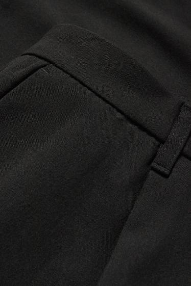 Femmes - Pantalon de toile - low waist - baggy fit - noir