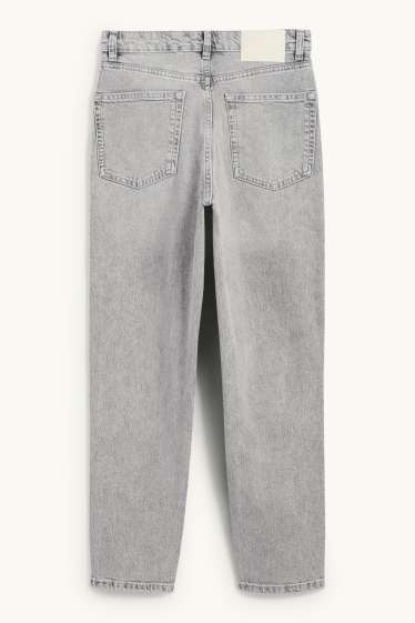 Donna - Mom jeans - vita alta - LYCRA® - jeans grigio chiaro