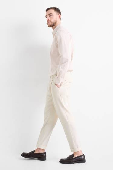Home - Pantalons combinables - slim fit - Flex - blanc trencat