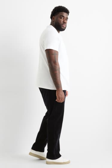 Home - Pantalons de pana - regular fit - negre
