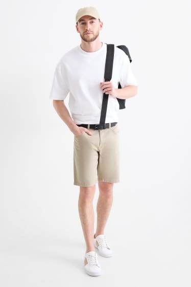 Uomo - Bermuda - Flex - LYCRA® - beige chiaro
