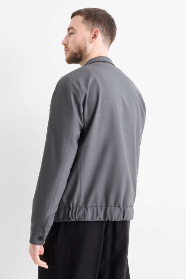 Home - Caçadora - Flex - mescla de llana verge - gris