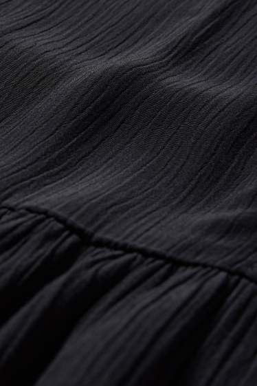 Women - Viscose A-line dress - black
